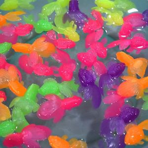 Wholesale Tpr Plastic Colorful Eyeless Model 5 <b>Floating</b> Goldfish Toy <b>Fishing</b> Game Children Water Play Bulk Pack - Product Image 1