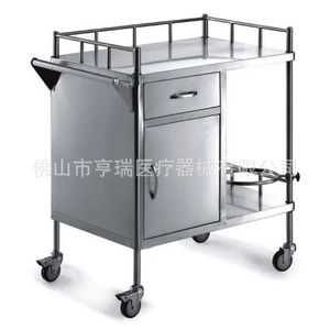 Chariot médical en acier inoxydable Henry Medical HR-749, chariot de chirurgie fermé pour le transport de médicaments et de fournitures - Product Image 5