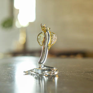 Figura Decorativa de Cobra de Cristal Amarillo, Artesanía, Colección de Animales, Estatua Ecológica, Regalo Decorativo para el Hogar - Product Image 6