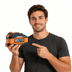 แบตเตอรี่เครื่องมือไฟฟ้าแบบชาร์จได้ 20V 4.0Ah 18650 ใช้ได้กับเครื่องเจียร์มุม Mak, ประแจกระแทก และเลื่อย - Product Image 3