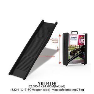 फैक्टरी कस्टम पालतू सीढ़ी रैंप बड़े कुत्तों के लिए Foldable कुत्ते कार रैंप काले कदम कार - Product Image 2