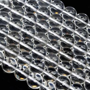 Hilo de cuentas redondas lisas de cuarzo de cristal Natural de 4mm de alta calidad para proveedores de fabricación de collares muestra gratis y envío gratis - Product Image 2