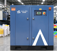 Compresseur d'air rotatif industriel à vis 37 kW 50 CV 145 psi avec réservoir d'air de 100 L, structure compacte pour usine chimique