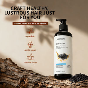 Shampooing pour la croissance des cheveux OEM/ODM/OBM, shampooing naturel au riz noir et à la biotine, produits de soin des cheveux, shampooing réparateur lissant pour hommes et femmes - Product Image 4