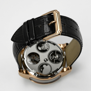 Custom Logo Luxury Men's Automatic Mechanical Watch 3D Carved Dragon Skeleton Dial Premium Leather Strap Wristwatch - Product Image 5