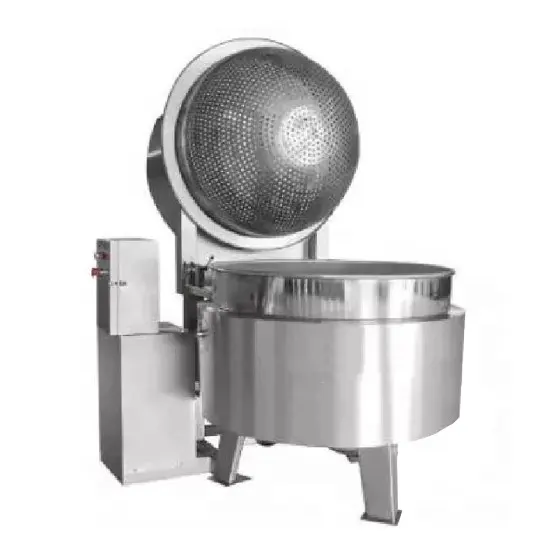 Automatic electric gas heating filter basket boiling pot tilting jacketed cooking kettle suitable for jam soup sugar vegetables