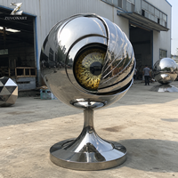 Sculpture d'oiseaux en acier inoxydable poli miroir moderne, statue d'oiseau extérieure personnalisée pour villa, jardin, hôtel, cour, art paysager