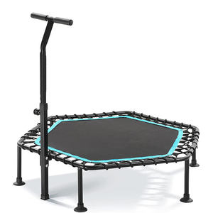 Mini <span class=keywords><strong>trampoline</strong></span> d'exercice d'usine OEM de qualité supérieure <span class=keywords><strong>Trampoline</strong></span> de fitness rond de 50 pouces avec poignée - Product Image 6