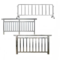 Barrière d'activités amovible en acier inoxydable personnalisée, clôture de sécurité portable pour concerts, stades, chantiers de construction, OEM ODM