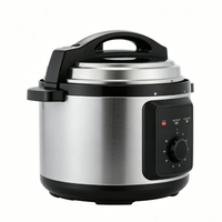 Cuiseur à riz automatique portable 1L en alliage d'aluminium, à écran tactile numérique invisible, faible teneur en sucre, écologique, avec tasse doseuse