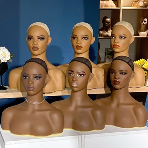 All'ingrosso parrucca realista manichino con le spalle e il trucco per parrucca Display orecchini <span class=keywords><strong>parrucche</strong></span> - Product Image 3