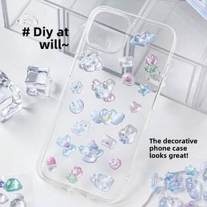 Lindo 3D en relieve UV impreso pegatinas de uñas DIY decorativo teléfono caso diario pegatinas para Niñas para regalos promocionales - Product Image 2