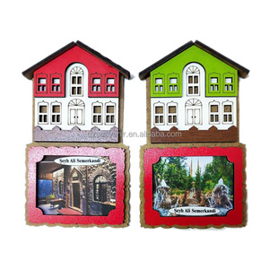 Magnete per Frigorifero Personalizzato a Forma di Piccola Casa in Legno, <span class=keywords><strong>Souvenir</strong></span> di Paesi e Città, <span class=keywords><strong>Turchia</strong></span> Germania Norvegia Canada, Magnete 3D in MDF a Forma di Chalet - Product Image 2