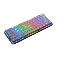 Nouveau clavier mécanique portable classique noir et blanc 61 touches 60% personnalisable, interchangeable à chaud, triple mode, rétroéclairage RVB, USB-C pour ordinateur