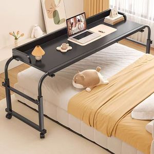 <span class=keywords><strong>Escritorio</strong></span> Móvil Ajustable en Altura para Cama con Ruedas, Mesa Rodante para Computadora de Dormitorio - Product Image 2