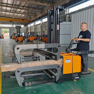 1.5-2 टन राइडर प्रकार इलेक्ट्रिक स्टेकर, मल्टी-लेवल वेयरहाउस रैकिंग के लिए 4.5-6 मीटर प्लेटफॉर्म के साथ उच्च लिफ्ट स्टैकिंग उपकरण - Product Image 3