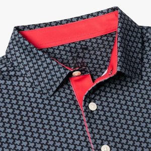 Chemises de golf à manches courtes pour hommes de haute qualité, en polyester et coton, logo personnalisé brodé, polo pour hommes - Product Image 4
