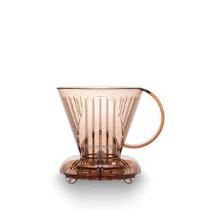 Gotero de Plástico Translúcido Marrón Trapezoidal de 300 ml, Libre de BPA, Ecológico y Duradero, para Cafeteras de Cafeterías y Boutiques, Venta al Por Mayor - Product Image 1