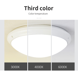 24 Wát LED Đèn trần đơn giản không thấm nước IP65 3cct Trắng phòng tắm ánh sáng tròn tri-proof điều khiển từ xa cảm biến ánh sáng phòng ngủ - Product Image 2