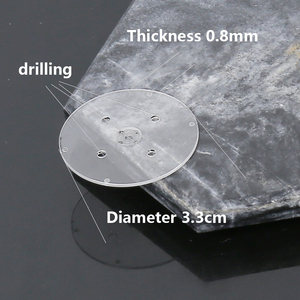 Cristal de Reloj de Zafiro Resistente a los Arañazos de 33 mm de Diámetro, Personalizado de Fábrica, con Recubrimientos AR AF, Orificios Perforados, Admite Personalización - Product Image 5