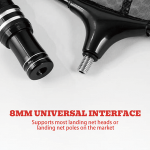 Localisateur en alliage Poignée de filet en fibre de carbone Personnaliser n'importe quelle longueur de poteau de filet d'atterrissage avec calibre universel 8mm - Product Image 6