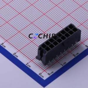 430451612 Wire-to-Board Pin Header Through hole Component (THT),P=3mm Connector 2x8P 3mm Through Hole Micro-Fit (MX 3.0) - Product Image 1