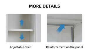 Armario de acero moderno, modular, duradero, respetuoso con el medio ambiente, de 12 Puertas, armario de almacenamiento de Metal ajustable, archivadores convertibles para dormitorio - Product Image 6