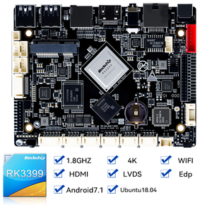 Android Dual-A72 4K 60fps <span class=keywords><strong>Quad</strong></span> <span class=keywords><strong>Core</strong></span> Mali-T860 GPU cho kỹ thuật số biển Player Rockchip RK3399 phương tiện truyền thông Bo mạch chủ - Product Image 3