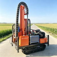 Foreuse hydraulique mobile sur chenilles pour puits d'eau, profondeur de forage 200m-300m, machine de forage de puits sur chenilles