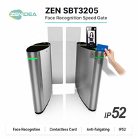 Barrière pivotante à reconnaissance faciale ZEN3205, portillon rapide sans contact, anti-collision, IP52, moteur sans balais, acier inoxydable 304