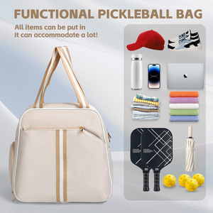 Pikleball backpack double-shoulder bag <b>badminton</b> bag multi-functional outdoor sport bag tennis bag racket bag - Product Image 5