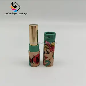 Tubos de embalagem de alumínio de alta qualidade, tubo slim de embalagem personalizada, bálsamo labial com logotipo personalizado