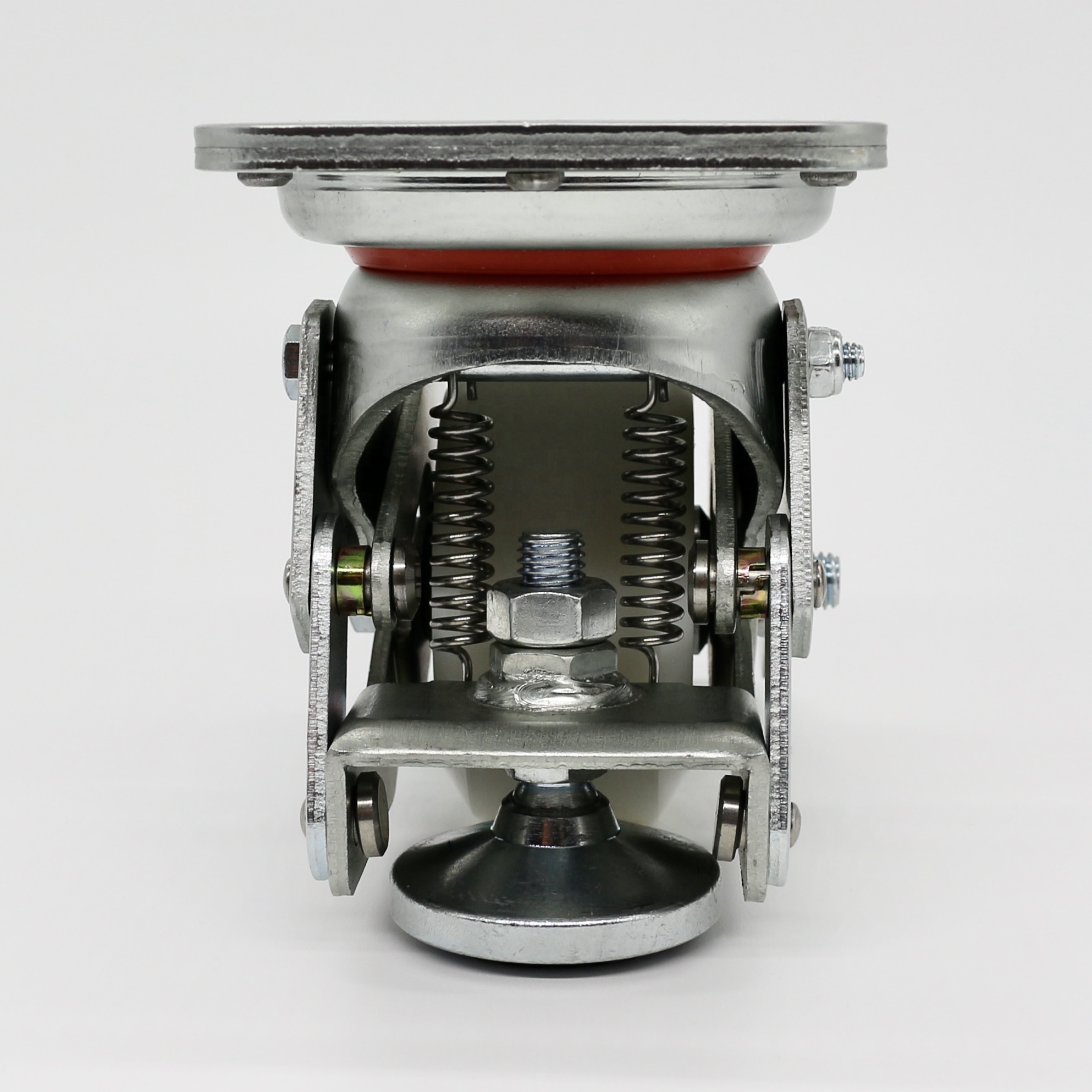 HomeGoGo - Lot De 4 Roulettes De Nivellement 75 Mm, Plaque Pivotante, Capacité 800 Kg - Pour Meubles Lourds, Distributeurs, équipements