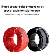 EN50618-Standard XLPO-Isolierung 4mm2/6mm2 Verseiltes Verzinntes Kupferleiterkabel für Überkopf-Solaranlagen