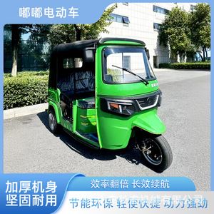 Tricycle électrique 48V, poids à vide 300-400 kg, charge utile 200-300 kg, 3 places, carrosserie fermée, usage passagers - Product Image 5