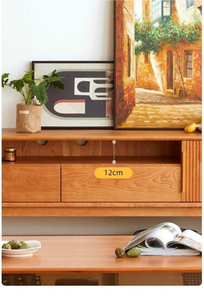 <span class=keywords><strong>Mueble</strong></span> de Entretenimiento Estilo Rústico para Sala de Estar, Gabinete de Almacenamiento con Cajones de Madera, Aparador, Consola Multimedia para Televisión, Soporte para TV - Product Image 5
