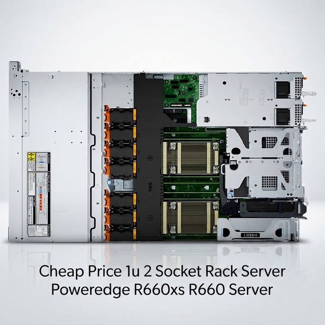 Cheap Price 1u 2 Socket Rack Server Poweredge R660xs R660 Server