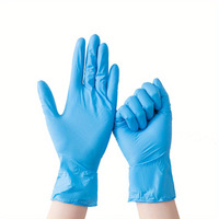 Gants en nitrile jetables sans poudre, mélange de vinyle PVC, personnalisables