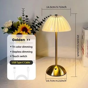 Modern LED Table Lamp Touch <b>Sensor</b> Dimmable Rechargeable Wireless Reading Night <b>Light</b> for Hotel Bedroom Decor - Product Image 5