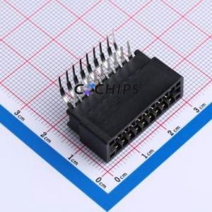 ER18BGFBK Gold Finger Connector Bent Lead Through Hole,P=2.54mm Connector EDGE SLOT 2.54mm 18P Right Angle Insert - Product Image 1