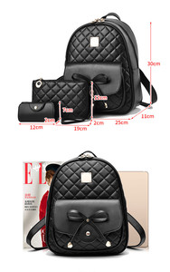 # LZ295 zaino da <span class=keywords><strong>donna</strong></span> in pelle PU vegana con Logo leggermente personalizzato zaino da <span class=keywords><strong>donna</strong></span> di marca per zaino trapuntato da <span class=keywords><strong>donna</strong></span> - Product Image 4