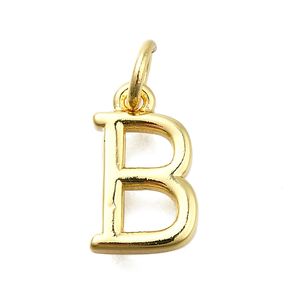 Breloques de porte-clés personnalisées avec logo alphabet classique, étiquettes de lettres <span class=keywords><strong>en</strong></span> alliage de zinc réglables, plaquées or, accessoire de collier unisexe - Product Image 3