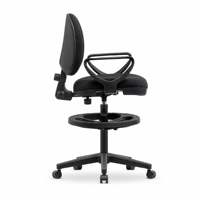Chaise de bar/tabouret ergonomique moderne pour bureau, base en nylon, confort amélioré pour le personnel, mobilier essentiel pour les réunions