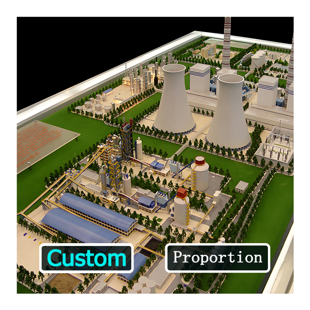 Custom Equal Scale Reduction Building Model Industrial Factory/Warehouse/Office Building Building Model Injection Molding