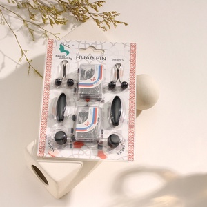 Lot de 8 épingles à <span class=keywords><strong>hijab</strong></span> de qualité supérieure, vente en gros directe usine, ensemble d'accessoires aimants et clips pour fixation d'écharpe - Product Image 1
