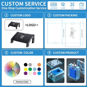 6 ऊंचाई के स्तर के साथ डेस्क फुटरेस्ट के तहत एर्गोनोमिक प्लास्टिक का उपयोग कार्यालय उपयोग के लिए - Product Image 6