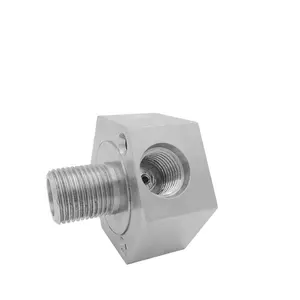 Aangepaste Roestvrij Staal Cnc Nozzle Aluminium Frezen Hex Draaien Connector Voor Air Valve