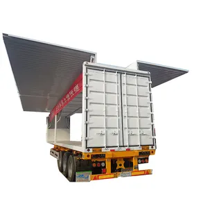 2/3 Axles Wing Box Van Type Dry Cargo Truck Trailers Semi Trailer For Sale