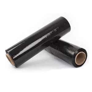 Langlebige Haftende Stretchfolie Umzugsbedarf Palette Hochbelastbar 50 cm X 300 <span class=keywords><strong>m</strong></span> X 25 Mikron Schwarze Schrumpffolie Stretchfolie - Product Image 2