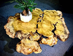 CONTACT US BULK ORDER Natural Solid Wood Root Coffee Table, Handmade <b>Rustic</b> Live Edge Wood Table for <b>Living</b> <b>Room</b> <b>Furniture</b> - Product Image 4